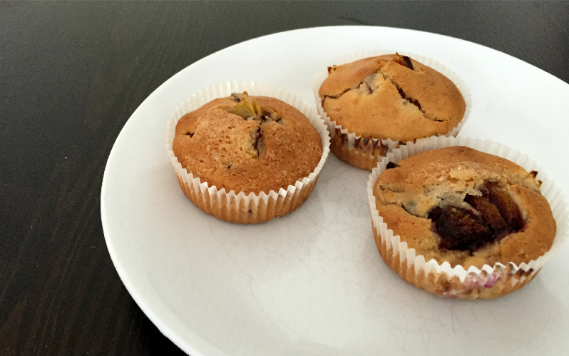 Bananen-Zwetschgen-Muffins